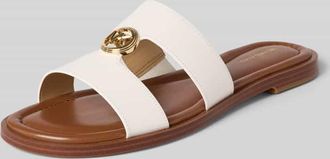 Michael Kors Sandalette aus Leder mit Label-Applikation Modell ERIN in Weiss, Gr&ouml;&szlig;e 36