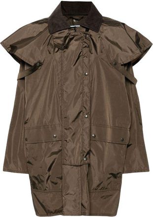 Prada corduroy stormjack met kraag