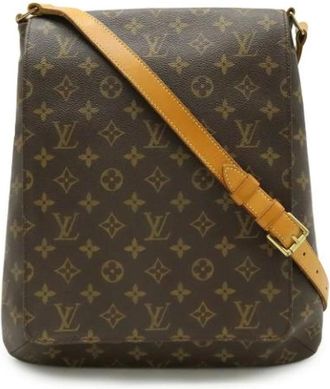 Louis Vuitton Vintage, unisex, Bruin, ONE Size, Pre-owned Vintage Canvas Cross Body Tas