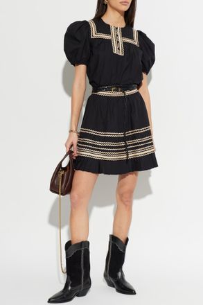 Ulla Johnson Adaleigh Mini Skirt, Womens, Black