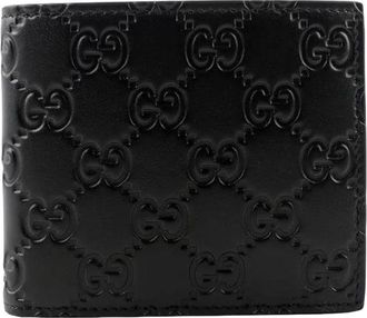 Gucci Signature Ssima Bi-Fold Wallet Black 779836-CWC1N-1000