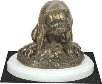 OEM Rottweiler I - Figura De Perro, Figura Sobre Base Blanca, Trofeo Para Exposici&oacute;n Canina De Art-dog