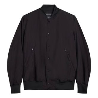 Yohji Yamamoto Bomber Jackets, male, Black, Size: XL Collegiate Jacket