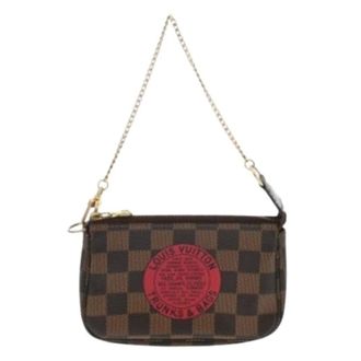 Louis Vuitton Pre-owned Mini Bags, female, Brown, Size: ONE SIZE Pre-owned Damier Pouch
