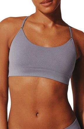 Thirdlove Seamless Stretch Cotton Blend Wireless Bralette in Blue Granite at Nordstrom, Size X-Large