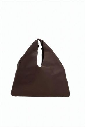 The Row Triangular-Shaped Lambskin Tote Bag With Cut-Out Handle