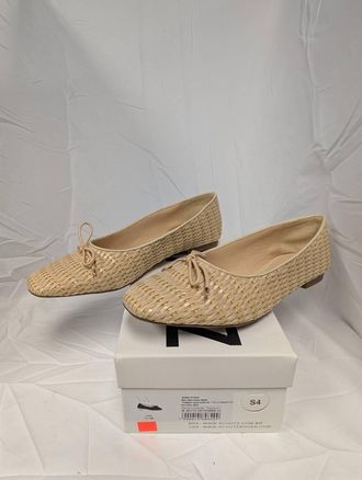 Schutz Womens Arissa Leather Ballet Flat In Brown