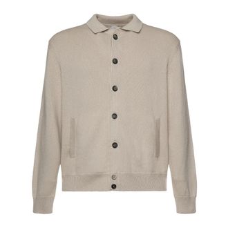 Eleventy Cardigans, male, Beige, Size: 2XL Cardigans