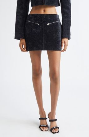 Alexander Wang Low Rise Miniskirt in Black at Nordstrom, Size 12
