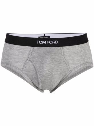 Tom Ford Slip met logo tailleband - Grijs