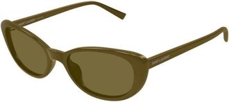 Saint Laurent SL 822 Zonnebrillen - Dames - Zonnebrillen - Bruin - 52 MM - Nylon - Accessoires