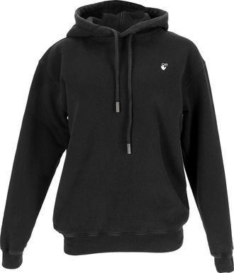 Off-white Flock Arrow Hoodie in Black Cotton
