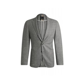 HUGO BOSS Heren, Jassen, Grijs, Maat: 2XL Katoen