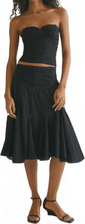 Free People Ever Afternoon Textured Tube Top In Black