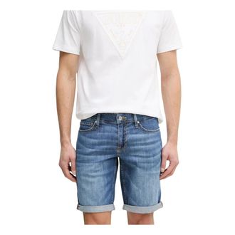 Guess Sonny Denim Shorts - Heren - Korte broeken - Blauw - Maat: W32 Denim