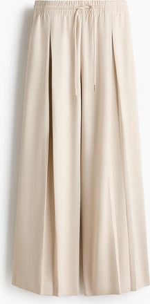 H&M Kordelzughose mit Falten - Beige