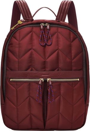 Fossil TESS Backpack Burgundy Leathers for Women ZB1653609
