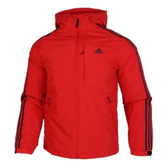 adidas 3st Down Jkt Stay Warm Outdoor Sports hooded down Jacket Red GF0095