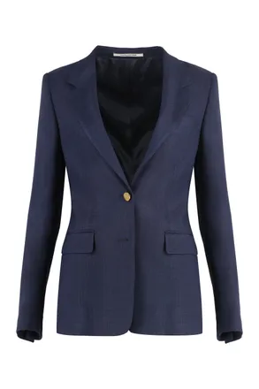 Tagliatore Viscose Blazer - Blue