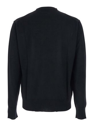 Vivienne Westwood Logo-Embroidered Virgin Wool Sweater - Black