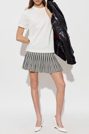 Alexander McQueen T-shirt With Lace Appliqu&eacute;, Womens, White