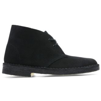 Clarks Desert Boot Suede Womens Ankle Boots - Black - Size:UK 7.5