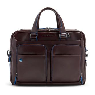 Piquadro Blue Square Aktetas 15 - Heren - Laptoptassen - Bruin - ONE Size - Leer - Tassen