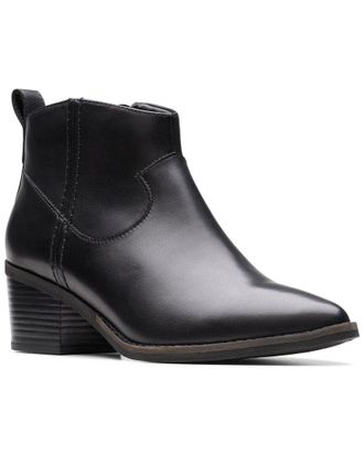 Clarks Morzine Sky Leather Bootie