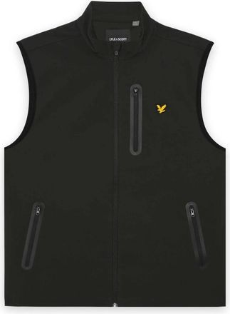 Lyle & Scott Gemerkt Gilet - Heren - Bodywarmers - Zwart - 2XL - Jassen