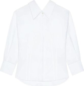 Givenchy Poplin Shirt - Dames - Overhemden - Wit - M - Katoen - Overhemden