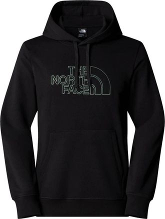 The North Face Embroidered Logo Hoodie Light Drew Peak - Heren - Hoodies - Zwart - XS - Hoodies & sweatvesten
