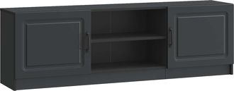 vidaXL Mueble De Tv Negro 150 X 31 X 47 Cm Madera De Ingenier&iacute;a Vidaxl