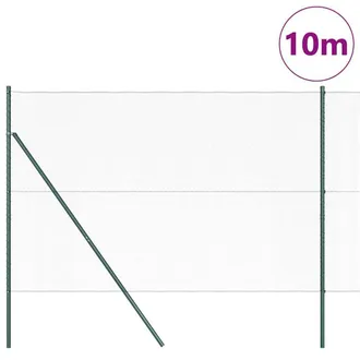 Berkfield Home Hexagon Fence Green 1.6x10 m Steel