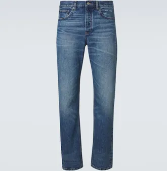 Frame Denim Mid-rise straight jeans