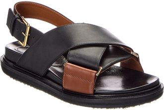 Marni Fussbet Leather Sandal
