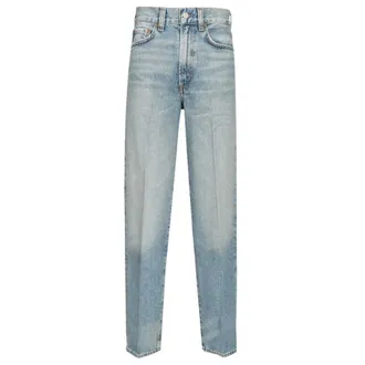 A Gold E Jeans, Dames, Blauw, W29, Katoen, 80s Jean