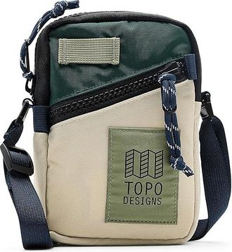 Topo Designs Mini Shoulder Bag Cross Body Handbags Forest/Bone White, Nylon