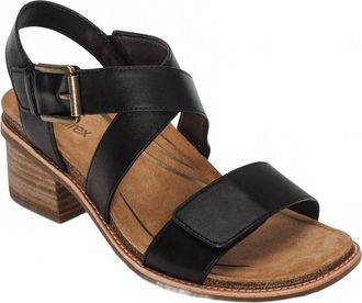 Aetrex Womens Kristin Sandal In Black