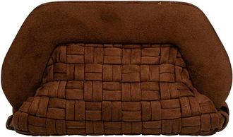 Themoir&egrave; Bios Suede Weave Clutch