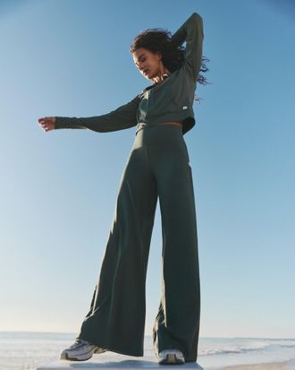 Vuori Clothing Halo Easy Wideleg Pants | Agate Green | XS, Size Extra Small