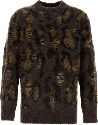 Junya Watanabe Embroidered Wool Blend Sweater