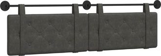 vidaXL Cabecero Colgante Negro Pu Antiguo Vidaxl