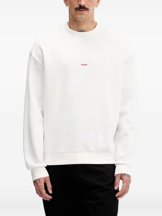 HUGO BOSS dog graphic-print sweatshirt - White