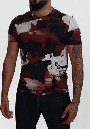 Dolce & Gabbana tie-dye cotton crew-neck t-shirt