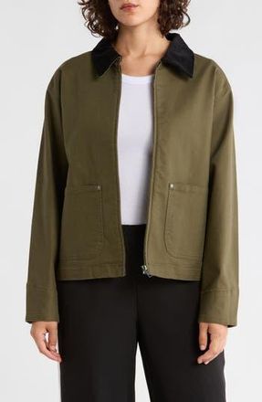 Sanctuary Barn Jacket in Fatigue Green/Black at Nordstrom Rack, Size X-Small