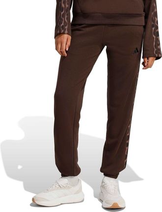 adidas Broek in molton met luipaardprint Essentials 3 stripes