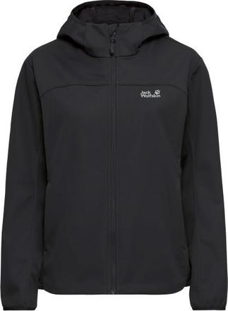 Jack Wolfskin Windhain 2 Hoody Softshelljacke f&uuml;r Damen | schwarz