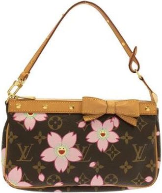 Louis Vuitton Pre-owned Monogram Pochette Accessoires - Dames - Vintage Schoudertas - Bruin - ONE Size - Vintage