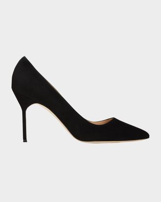 Manolo Blahnik 90mm BB Suede Pumps