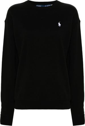 Polo Ralph Lauren Polo Pony sweatshirt - women - Cotton - L - Black